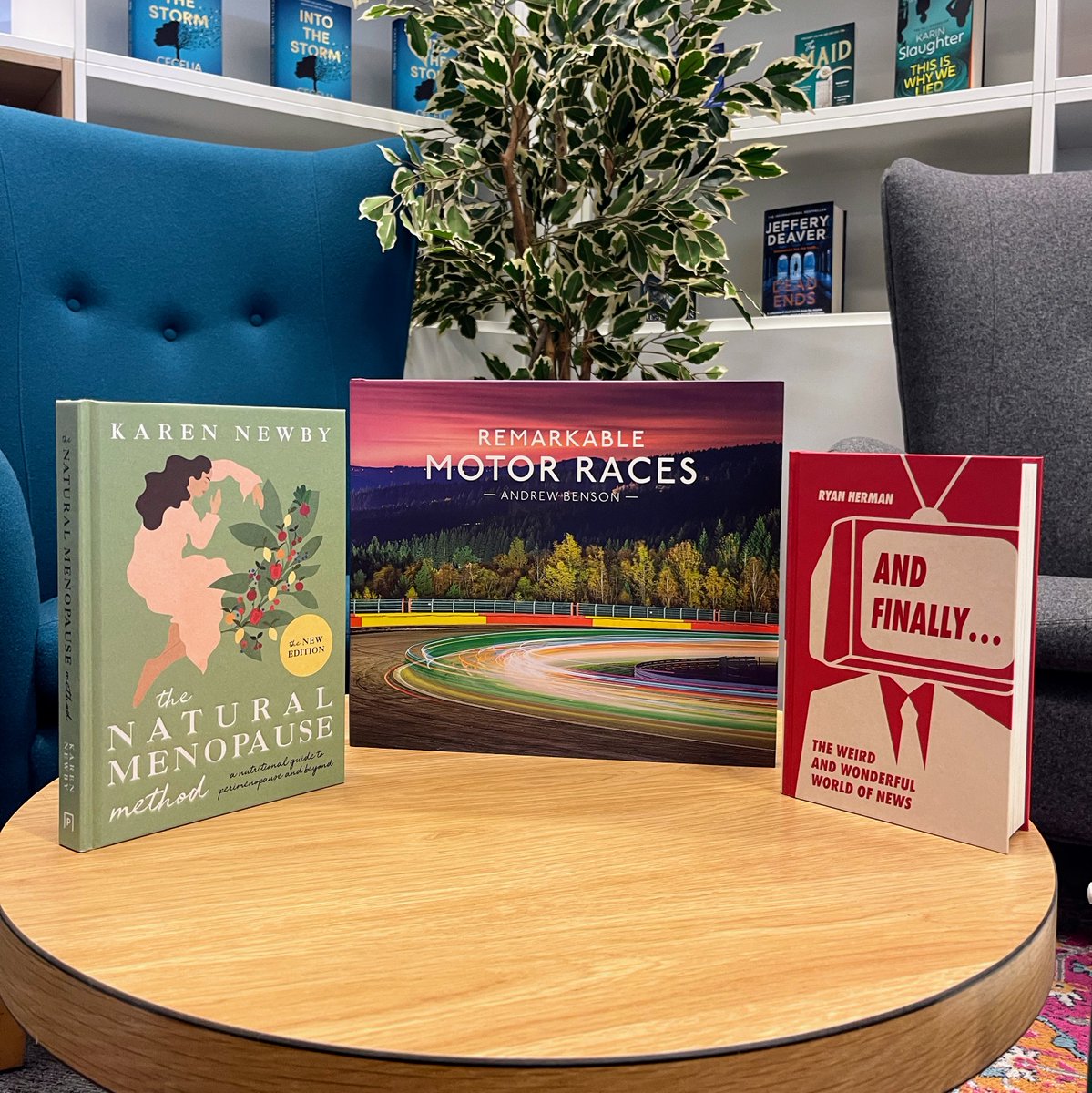 PavilionBooks's tweet photo. It's publication day and today we have the pleasure of releasing these three brilliant books into the world 🎉
Happy publication day to:
#RemarkableMotorRaces by @andrewbensonf1
#AndFinally by @ryanherman15
#NaturalMenopauseMethod New Edition by @karennewby_
All out now! 📚 https://t.co/TWKSRN1bjF
