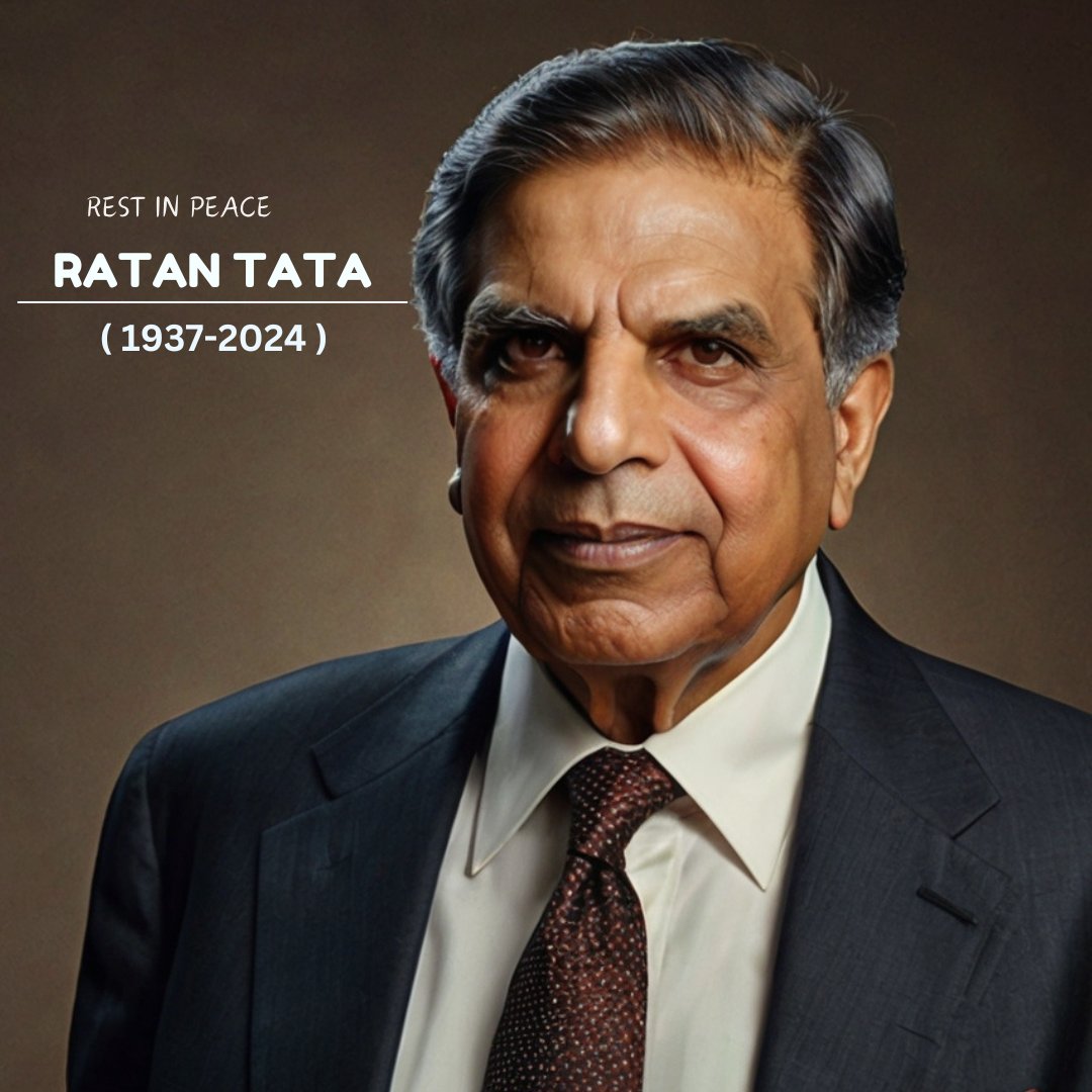 sasikum82500915's tweet image. Ratan Tata was more than just a businessman; he was a beacon of integrity, humility, and resilience.
May his soul rest in eternal peace, and may his legacy continue to inspire us.
🕊 Rest in peace, Ratan Tata
#RIPRatanTata  #mithraaengineering