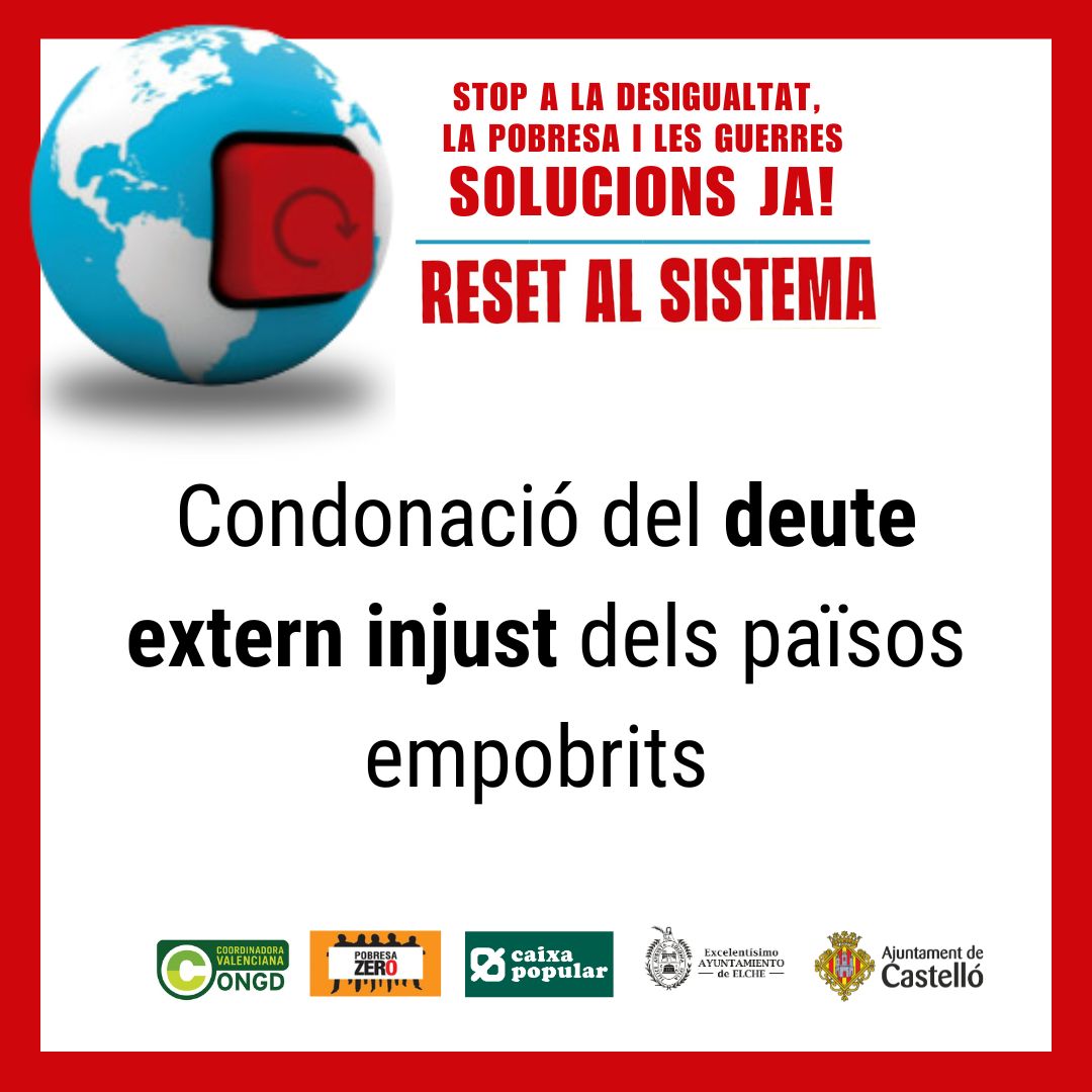 📣 Necessitem una inversió justa en països que s'estan quedant arrere, i préstecs sense interessos.
#Resetalsistema #PobresaZero