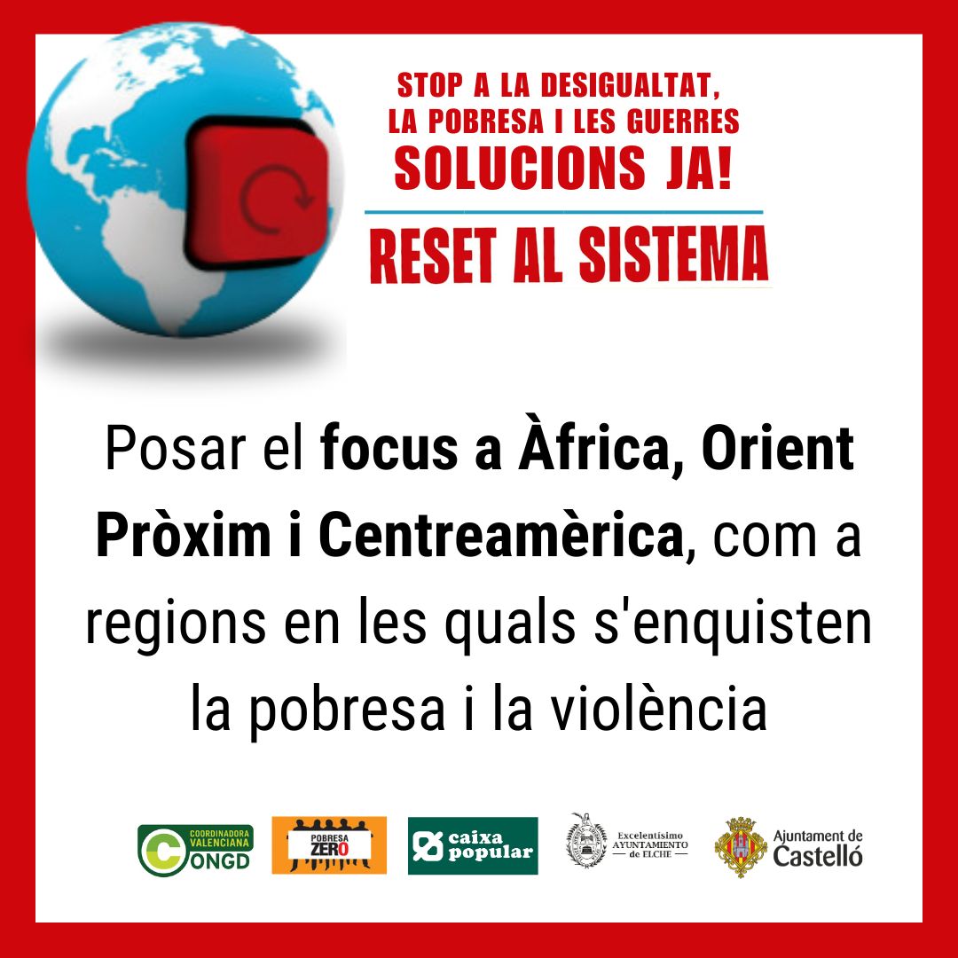 Exigim solucions reals i duradores, sobretot en territoris on la violència i les guerres porten anys enquistades. No podem continuar mirant cap a un altre costat 🚨
#Resetalsistema #PobresaZero