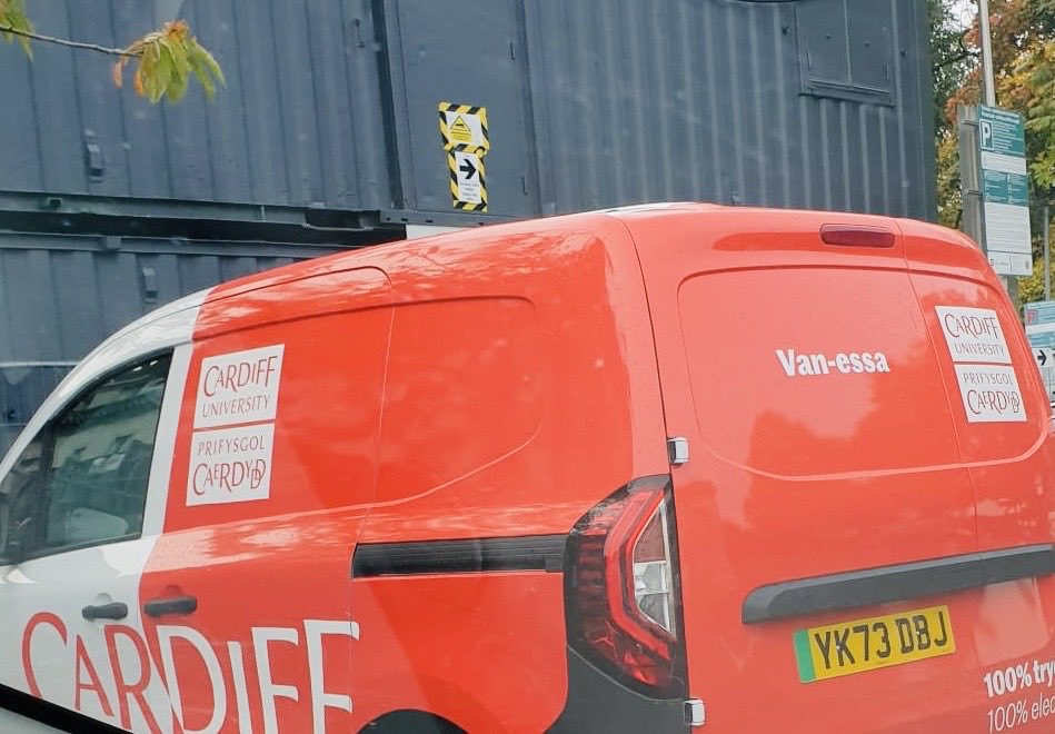 Vanessa Cuthill (@vanessaplain) on Twitter photo It’s great to see my name on an electric van at my university! My van is part of an EV fleet purchased as part of our net zero plans. Other vans names are Pen E Van, Sos-fan-Fach and Myfanwy. Great initiative <a href="/cardiffuni/">Cardiff University</a> 😀 It’s great to see my name on an electric van at my university! My van is part of an EV fleet purchased as part of our net zero plans. Other vans names are Pen E Van, Sos-fan-Fach and Myfanwy. Great initiative <a href="/cardiffuni/">Cardiff University</a> 😀