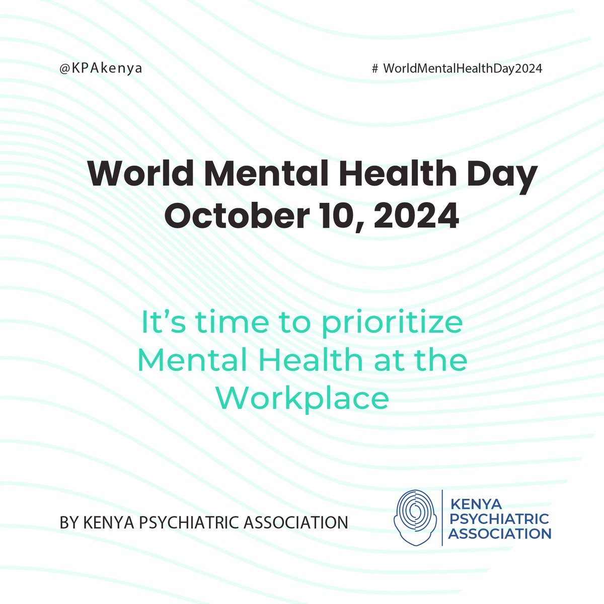 World Mental Health Day:
Theme: It’s Time to Prioritise Mental Health at Work.

#WorldMentalHealthDay2024 #MentalWellness #WorkplaceSupport #KPA