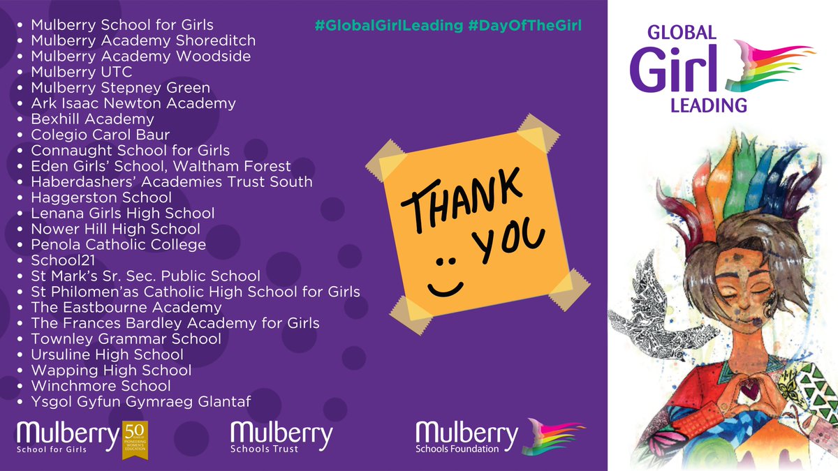 A huge thank you to all the amazing schools joining today’s #GlobalGirlLeading conference! We can’t wait to kick things off! Tune in live at bit.ly/GGLLive24