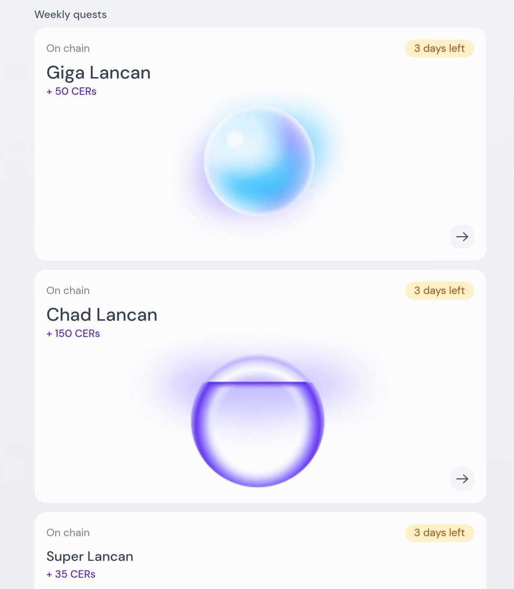 lanca_io's tweet image. Did someone say new weekly Quests? And what's this new Chad Lancan, who's it for? 

The Lancan Chads! 

(Note: we've made it easier for the Lancans by allowing them to swap multiple times in a week to claim all the weekly quests and doesn't have to be in one go)