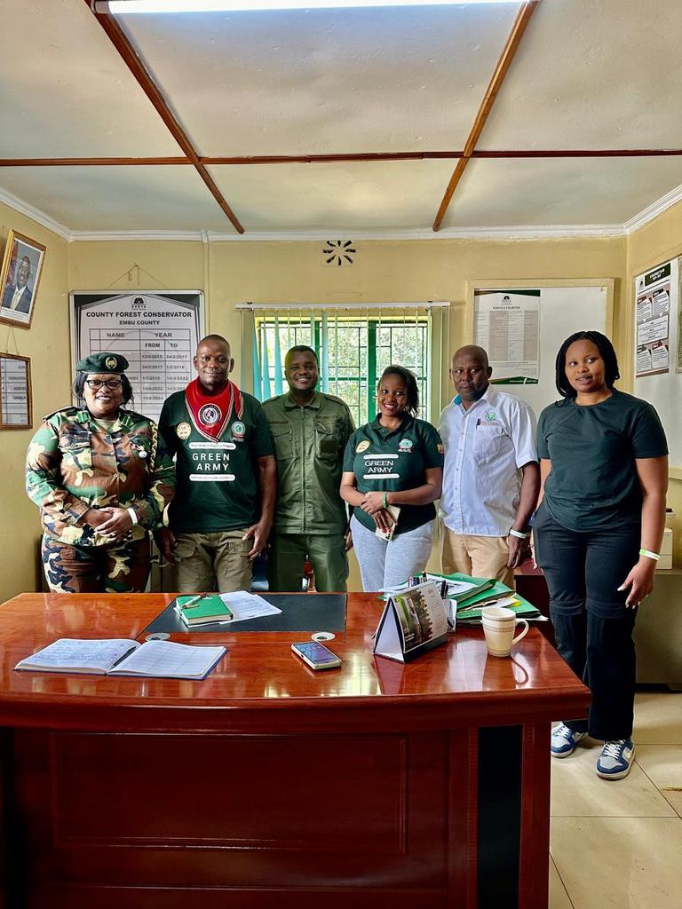 Today, the Green Army National Implementation Coordinator,<a href="/Israel_Adam_/">ISRAEL ADAM</a> Is honored to be in <a href="/embucountygovt/">EmbuCountyGovernment</a> Embu town to oversee the Mazingira Day activities. Wishing everyone a happy Mazingira Day!