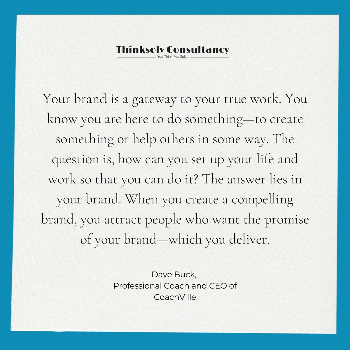 Branding is more than just a logo or visuals—it’s a reflection of your true work and purpose. 

At <a href="/ThinksolvC/">ThinkSolv Consultancy</a>, we work with you to build a brand that not only stands out but stands for something.

 #BrandingWithPurpose #ThinkSolv #YouThink #WeSolve #Quoteoftheday