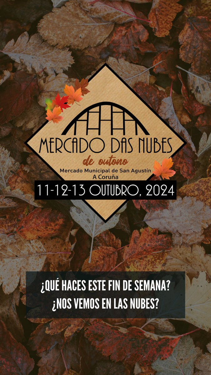 MercadodasNubes (@mercadonubes) on Twitter photo Empiezan los preparativos en San Agustín <a href="/mercadosacoruna/">Mercados coruñeses</a> para recibir, desde mañana viernes (17 h) a los más de 50 puestos de textil, proximidad, arte, gastro...
Todo cin música y tapas de mercado con <a href="/estrellagalicia/">Estrella Galicia</a> y <a href="/corunacocina/">Coruña Cociña</a> #MercadodasNubes
¿Te apuntas?
<a href="/TebaChacon/">Teba Chacón</a> Empiezan los preparativos en San Agustín <a href="/mercadosacoruna/">Mercados coruñeses</a> para recibir, desde mañana viernes (17 h) a los más de 50 puestos de textil, proximidad, arte, gastro...
Todo cin música y tapas de mercado con <a href="/estrellagalicia/">Estrella Galicia</a> y <a href="/corunacocina/">Coruña Cociña</a> #MercadodasNubes
¿Te apuntas?
<a href="/TebaChacon/">Teba Chacón</a>