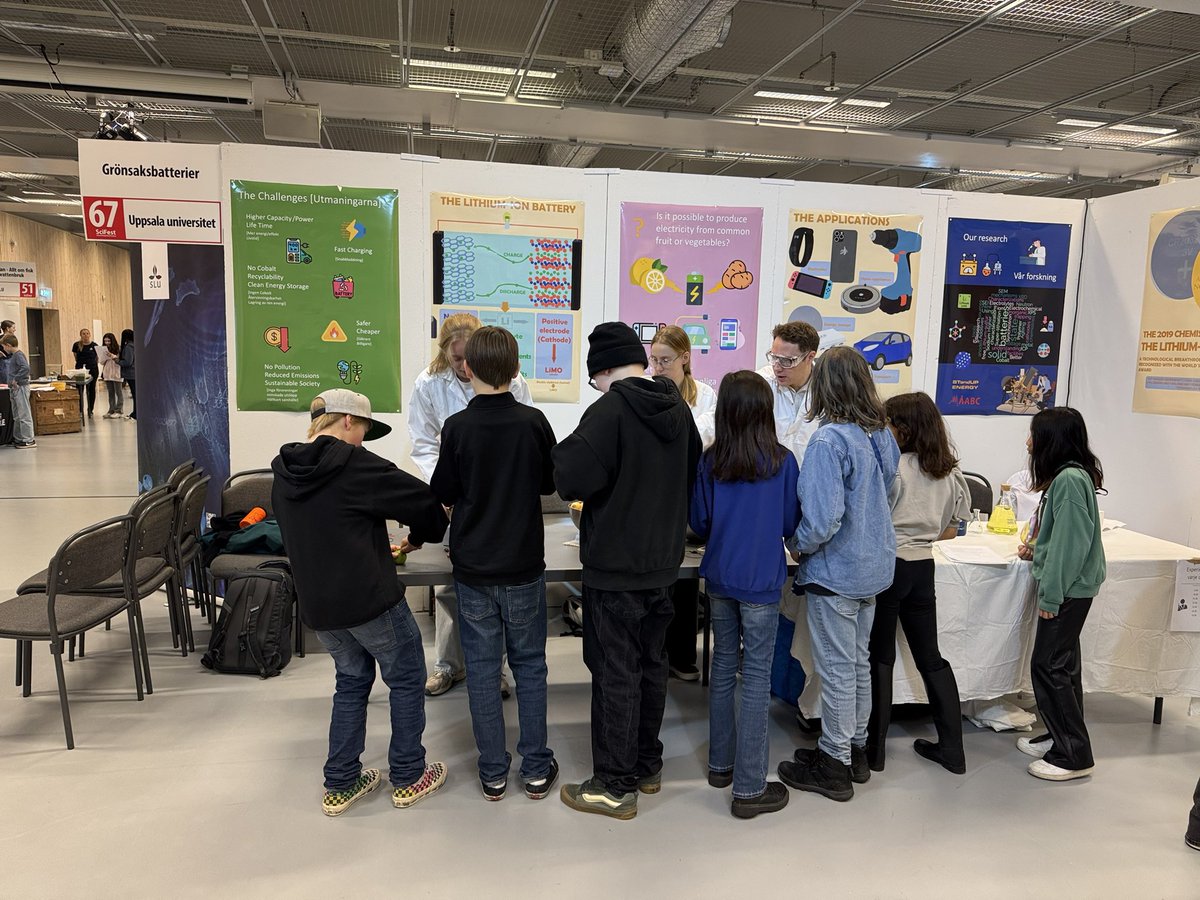 Leiting Zhang (@leitingzhang) on Twitter photo We are proudly representing the <a href="/angstromABC/">Ångström Advanced Battery Centre</a> <a href="/chem_angstrom/">Department of Chemistry - Ångström</a> @UU_University to join this year’s SciFest. School kids are literally helping us make fruit batteries!! We are proudly representing the <a href="/angstromABC/">Ångström Advanced Battery Centre</a> <a href="/chem_angstrom/">Department of Chemistry - Ångström</a> @UU_University to join this year’s SciFest. School kids are literally helping us make fruit batteries!!