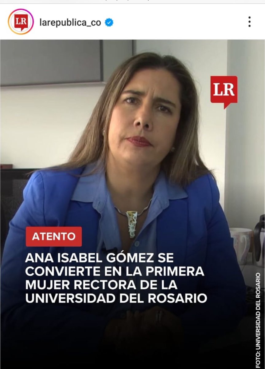 Celebro la elección de Ana Isabel Gómez como la primera mujer rectora de la Univerirsidad del Rosario <a href="/URosario/">URosario</a> Desde el <a href="/CESA_edu/">CESA</a> dispuestos a trabajar en equipo para seguir construyendo un mejor país desde la educación superior