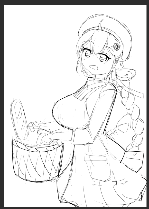 パン屋さんあかりちゃん描きてぇ 