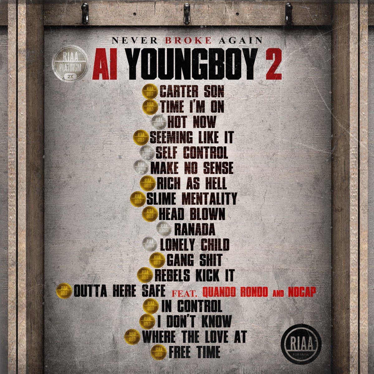 YoungboySnippet's tweet photo. NBA YoungBoy dropped “AI YoungBoy 2” 5 years ago Today. Arguably his best album and one of the only albums ever to have every song go Gold or Platinum 

Favorite songs on the Project? 💿🔥 https://t.co/dWzG0nE2gG