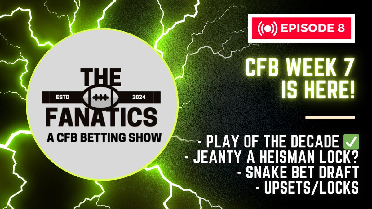 The Fanatics: A CFB Betting Show tweet media