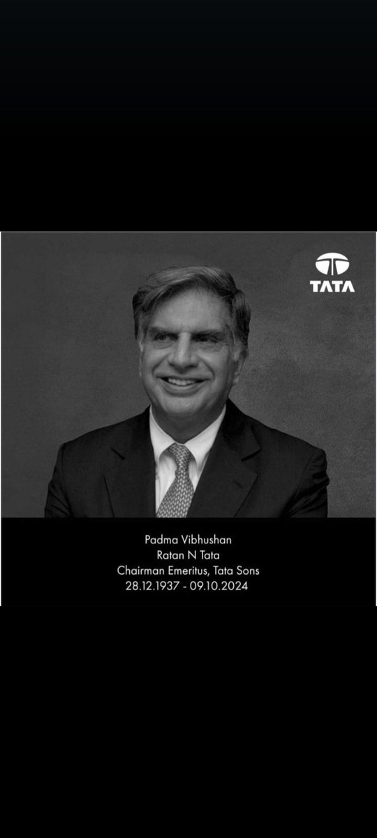 hemant_cma's tweet photo. Rest in peace for this Gem 💎 #RatanTata #RatanTataPassesAway https://t.co/1NIr8LPIPj