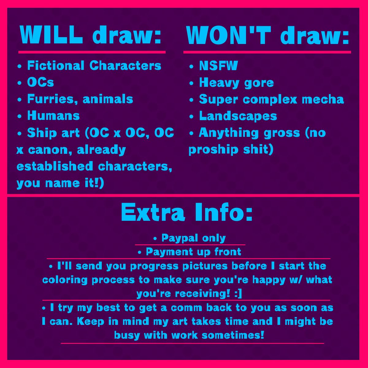 suprmarioRPG's tweet image. Da kris c🐱mmissions are open again :] Dm me if interested, thank you! Retweets help a lot!!
