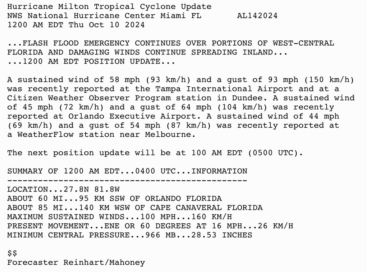National Hurricane Center tweet media