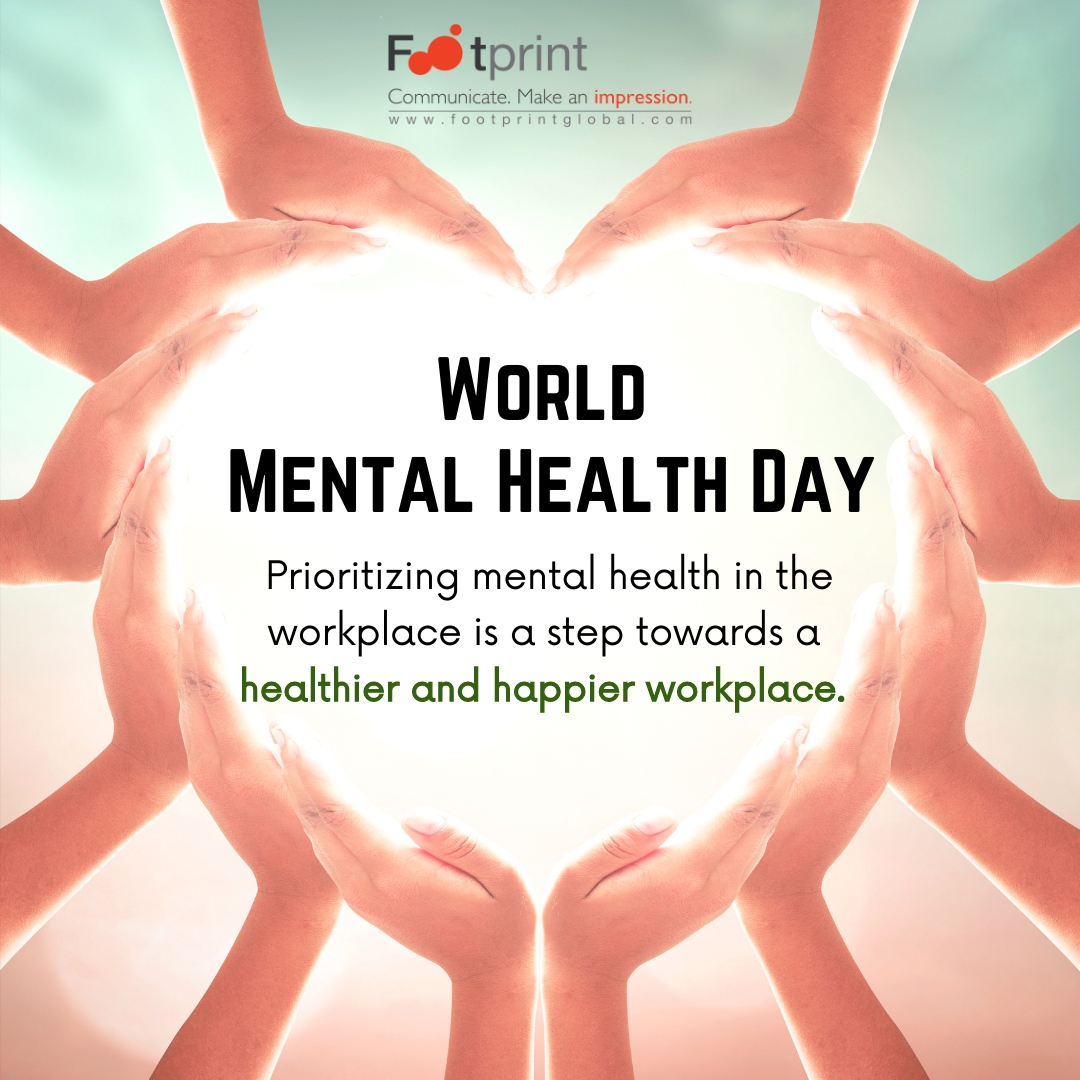 FGCTweets's tweet photo. #WorldMentalHealthDay highlights the importance of well-being at work. At Footprint, we believe a happier team creates a happier workplace. Prioritizing mental health means investing in our team’s success. 

#MentalHealthDay #MentalHealthDay2024 #HappierTeam #HappierWorkplace https://t.co/rSP7lIB7RG