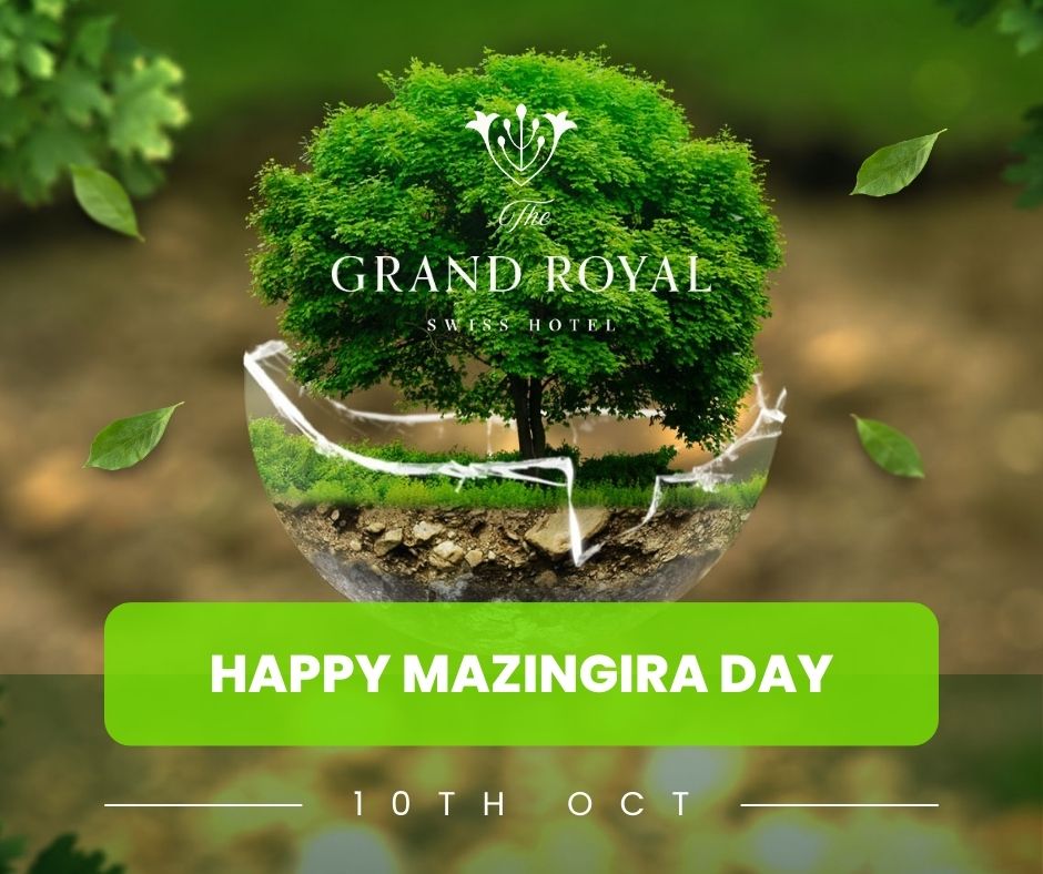 grandroyalswiss's tweet photo. 🌍Happy Mazingira Day!
Join us in celebrating and growing a better tomorrow! 🌳 #MazingiraDay #OneTouristOneTree #visitthegrandroyalswisshotel https://t.co/MXZVtzaUZ7