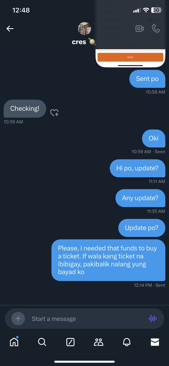 alwayssukhoon's tweet photo. Hello everyone, please beware of this scammer @tglejel

If you will visit their account, wala na yung mga post about sa ticketing. Reached out to the number, tried calling and sending a text. Nag reply through text and wanted me to-

#2NE1_WELCOMEBACK
#2NE1WELCOMEBACKinMANILA https://t.co/KJqJN8YmwB