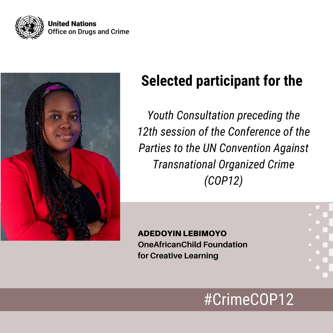 Adedoyin (@thedhoyean) on Twitter photo I am excited to contribute my voice to the Youth Consultation ahead of COP12. #CrimeCOP12 #YouthVoice  #OneAfricanChild I am excited to contribute my voice to the Youth Consultation ahead of COP12. #CrimeCOP12 #YouthVoice  #OneAfricanChild