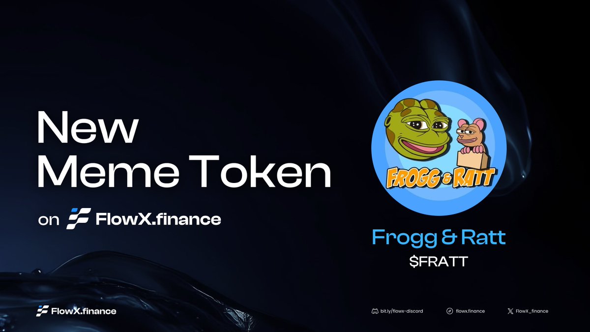 FlowX Finance 🦓 (@flowx_finance) on Twitter photo 🚨 New meme token <a href="/FrattSui/">FroggnRatt</a> coming to <a href="/FlowX_finance/">FlowX Finance 🦓</a> 🔥
Meet Frogg & Ratt 🐸🐀 — two degens riding the #Suinami!
🔹 Contract: 0x31348f17429e6b37ed269cc667cc83947ff8c54593dcbd1a56cae06a895a38be::fratt::FRATT
🔹 $FRATT is the first meme token paired with USDC, verified by FlowX 🚨 New meme token <a href="/FrattSui/">FroggnRatt</a> coming to <a href="/FlowX_finance/">FlowX Finance 🦓</a> 🔥
Meet Frogg & Ratt 🐸🐀 — two degens riding the #Suinami!
🔹 Contract: 0x31348f17429e6b37ed269cc667cc83947ff8c54593dcbd1a56cae06a895a38be::fratt::FRATT
🔹 $FRATT is the first meme token paired with USDC, verified by FlowX