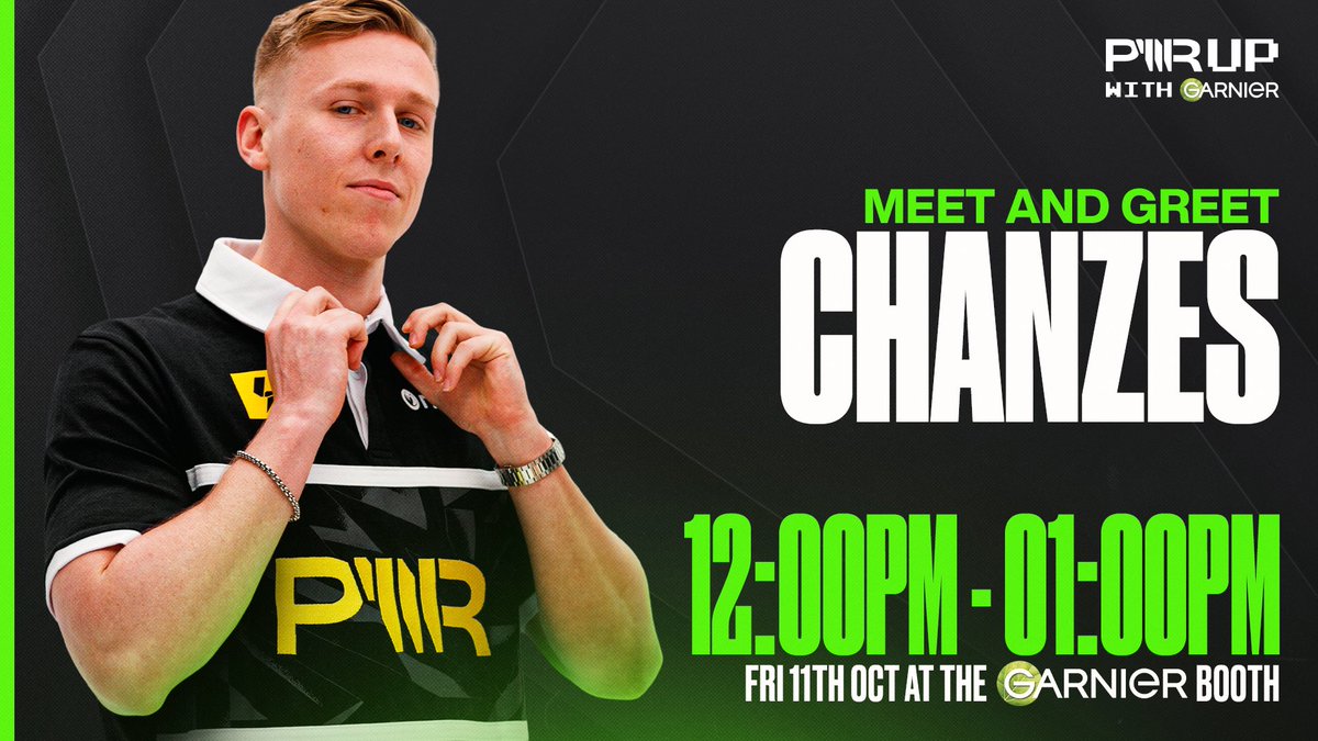 Pax Tomorrow! 🎮
I’ll be hanging at the Garnier booth tomorrow from 12:00pm - 1:00pm.

We’ve got PWR merch, Garnier products, and a bunch of fun games ready to go⚡ 
#ad #garnieraunz #garnierskincare