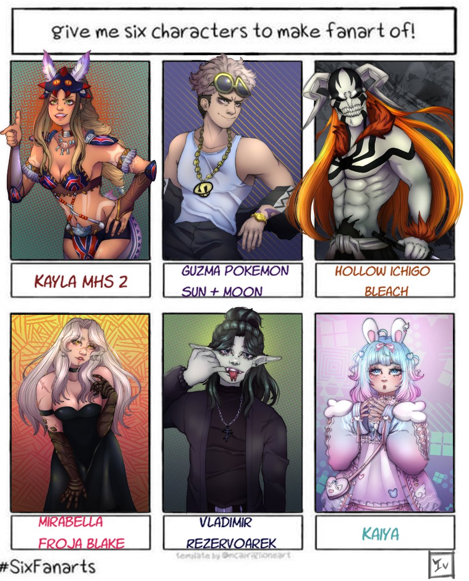 Inviziii's tweet image. They are all done!!! Thank you for the requests  @Kaiyamiu @FrojaBlake @rezervoarek @ultimajvdeath @inconStranger @Pachy_Crocuta !

#artmoots