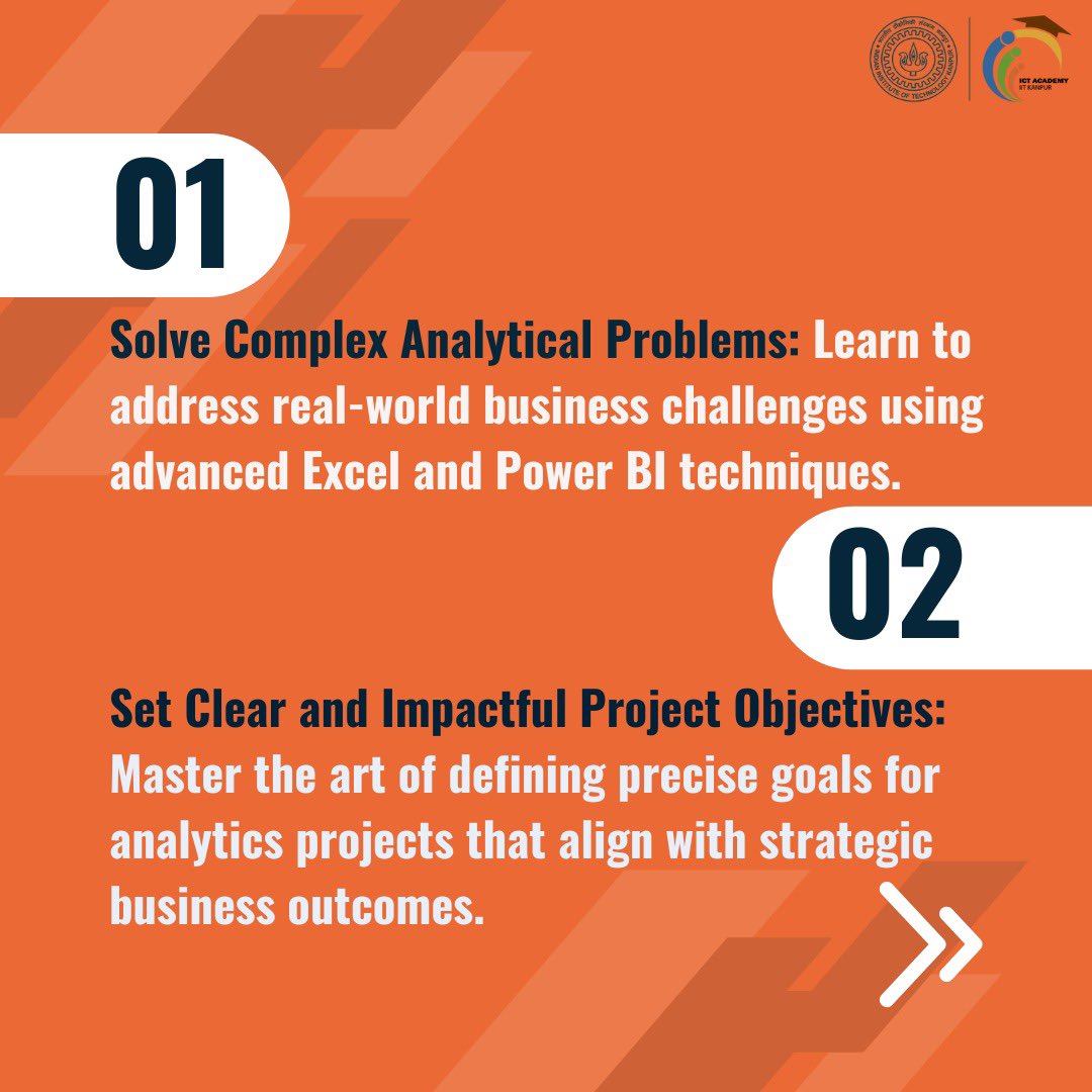 eicta_iitk's tweet image. Advance Your Data Skills with Excel &amp;amp; Power BI
Join our 100% online, live instructor-led course and learn to solve real-world analytical problems!

📅 Starts 21st Oct &apos;24 | ⏱️ 10 hours

Enroll Now: bit.ly/4f0fT3A

#ExcelSkills #PowerBI #OnlineLearning #iitk