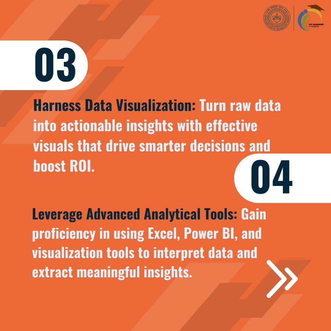 eicta_iitk's tweet image. Advance Your Data Skills with Excel &amp;amp; Power BI
Join our 100% online, live instructor-led course and learn to solve real-world analytical problems!

📅 Starts 21st Oct &apos;24 | ⏱️ 10 hours

Enroll Now: bit.ly/4f0fT3A

#ExcelSkills #PowerBI #OnlineLearning #iitk