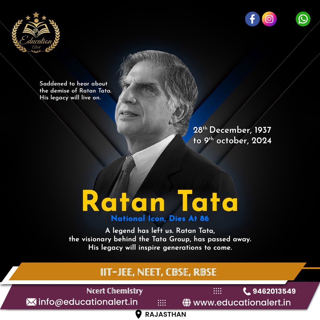 Educationalert_'s tweet photo. #RatanTataSir
#RIPRatanTata 
#RatanTata 
#RestInPeace 
#RatanTataPassedAway 
#Ratan 
#ratan_tata 
#rathantata 
#अश्रुपूरितश्रद्धांजलि 
#नमन https://t.co/V9CkpQv8EP