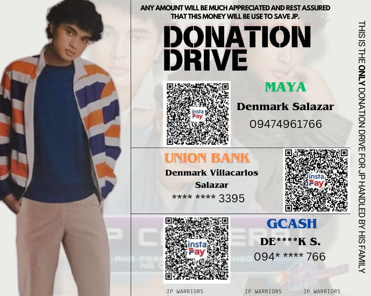 JPCoreTeam's tweet photo. Hello JP Babies!

Our donation drive for JP is still open. Any amount will be much appreciated. Please, help us to save our baby boy for this upcoming eviction night. Let's bring JP to the big night.

All for JP.

BBS JP https://t.co/QoZxkJXBjM