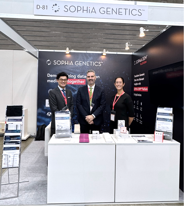 SOPHiAGENETICS's tweet photo. 🇯🇵 Day 1 at #BioJapan has kicked off! We're thrilled to welcome you to our booth #D81, where the SOPHiA GENETICS team is ready to show how we're transforming healthcare through data-driven medicine. 

Come visit us and experience the innovation behind SOPHiA DDM™ firsthand! https://t.co/ek2Ouh8oQx