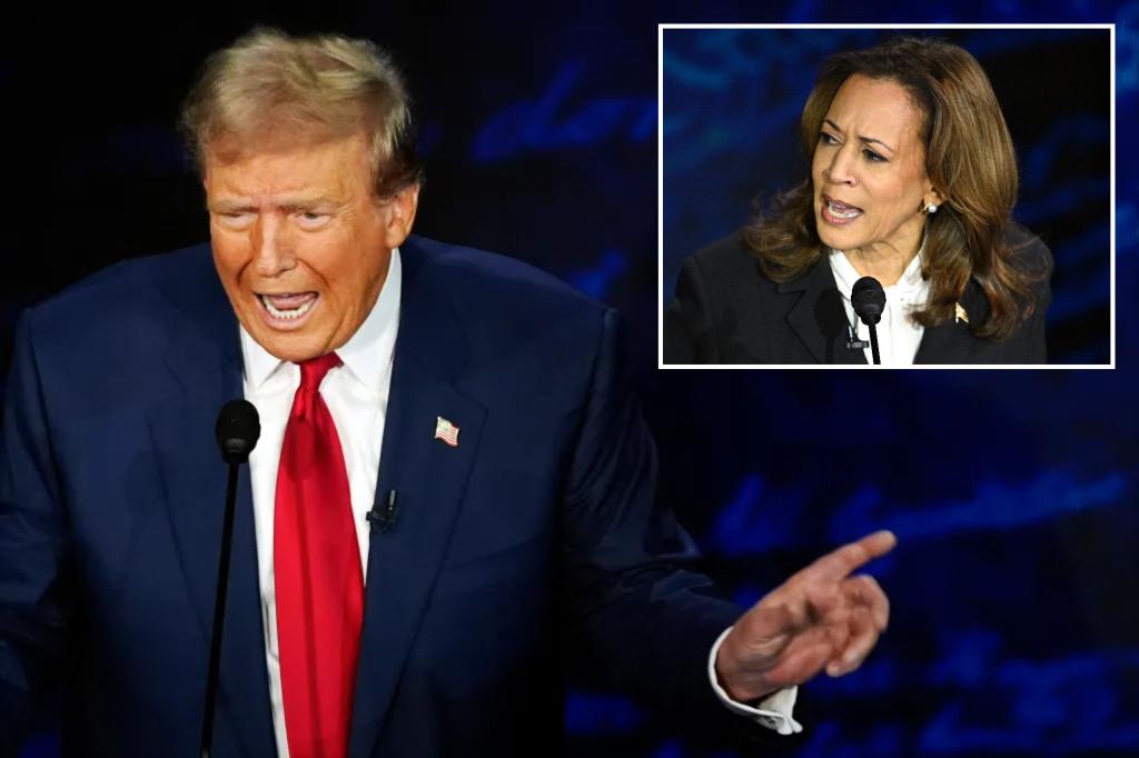 nypost's tweet photo. Trump closes the door on another debate with Kamala Harris: ‘THERE WILL BE NO REMATCH!’ https://t.co/Sn7YKHc5HV https://t.co/F5OeauqV4A