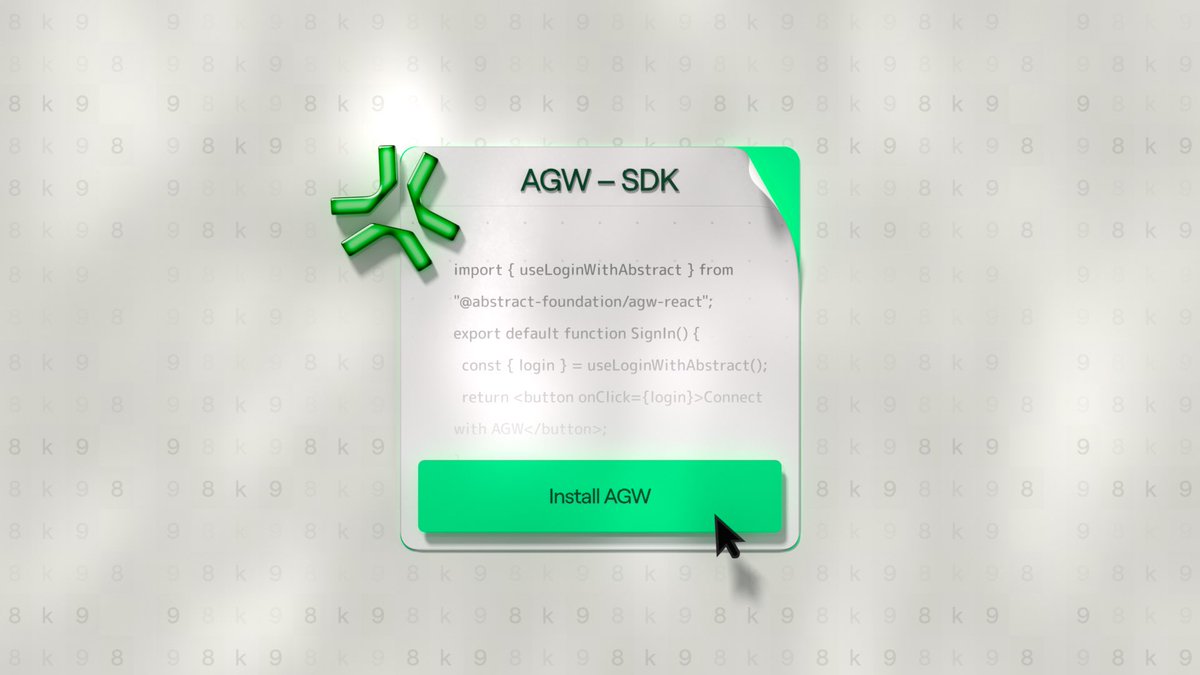 The Abstract Global Wallet SDK is now live. 

Builders can now integrate AGW into their apps, allowing users to create a wallet via socials and use one-click logins across apps—no extension needed.

Learn more below.

 docs.abs.xyz/abstract-globa…
<a href="/AbstractChain/">Abstract</a>