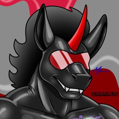 King Sombra’s became a full latex drone to control more his troops.
Why don’t you let yourself put the visor and obey ? 😈

Picture by <a href="/Blu3_0mega/">Mr. Blue 💜💙</a>.

#NouvellePhotoDeProfil
#NewProfilePicture