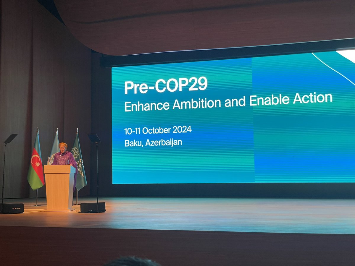 MichalkoPeter's tweet photo. Happening now: Opening of pre-COP29 conference in Baku (10-11 October 2024)
Jointly in climate action for the future of our planet!
#COP29 #EU4ClimateAction @COP29_AZ https://t.co/LxGnwbONMv