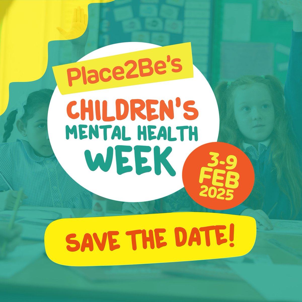 This #WorldMentalHealthDay, we're excited to confirm the dates for next year's #ChildrensMentalHealthWeek!

From 3-9 February 2025, we'll be celebrating Children's Mental Health Week and helping young people to help raise awareness, funds and support for children's mental health