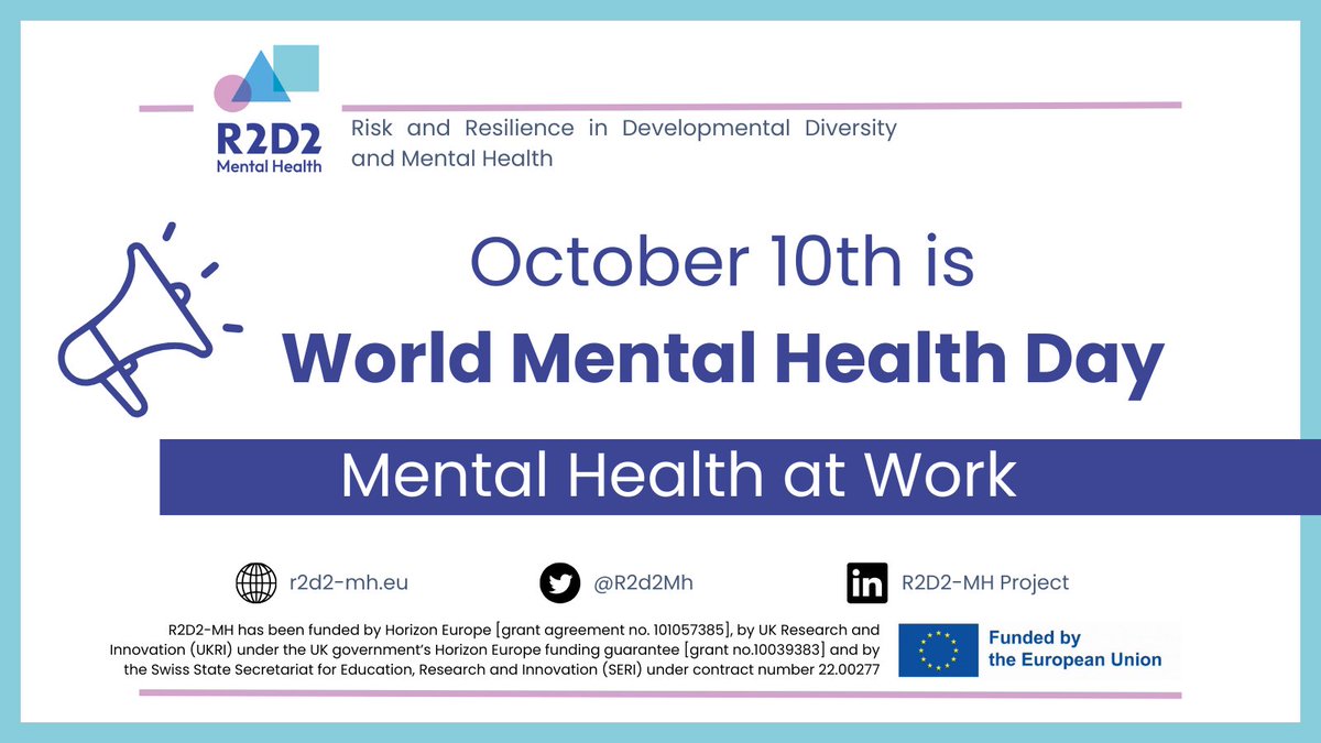 📢Time to Prioritize Mental Health in the Workplace! #WMHD2024 #WMHD2024

A healthy work environment contributes to thriving and #Resilience. How can #neurodiversity be better understood and considered at work? Some resources👇

➡️autismeurope.org/what-we-do/are…
➡️adhdeurope.eu/adult_workplac…