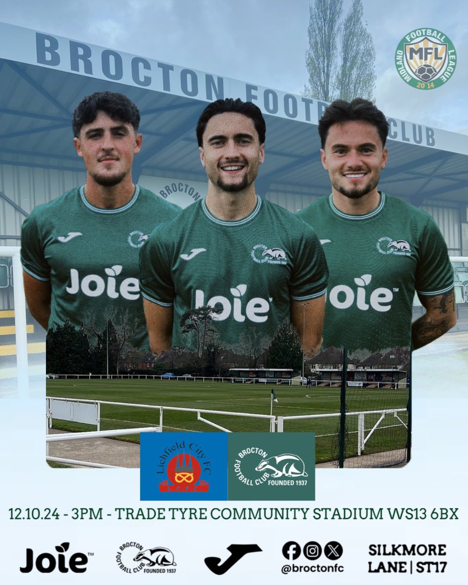 On Saturday afternoon we face the trip to table-toppers <a href="/lichfieldcityfc/">Lichfield City FC</a> in the <a href="/MidlandLeague/">Capelli Sport Midland Football League</a> Premier. 

Our hosts are in fantastic form, taking maximum points in all but 1 of their opening 12 games, so the lads will be expecting a really tough test. 

#GreenArmy 🦡