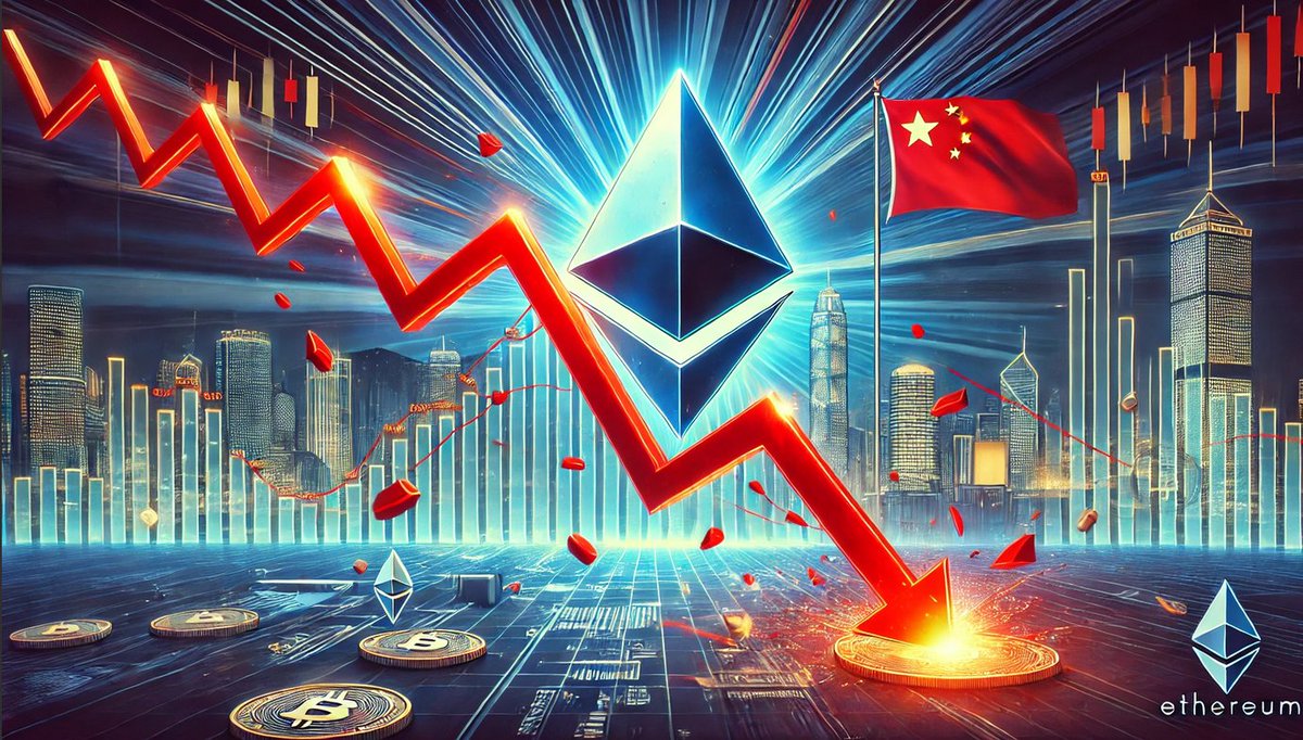 CollinBrownXRP's tweet image. 🚨 #Ethereum price plunges below $2,400 as Chinese govt. sells 7,000 ETH seized from the PlusToken scam! With 542,000 ETH ($1.3B) still at risk of being sold, experts warn of a potential crash below $2,000 😱📉 Will the sell-off continue? #CryptoCrash #PlusToken #Blockchain…