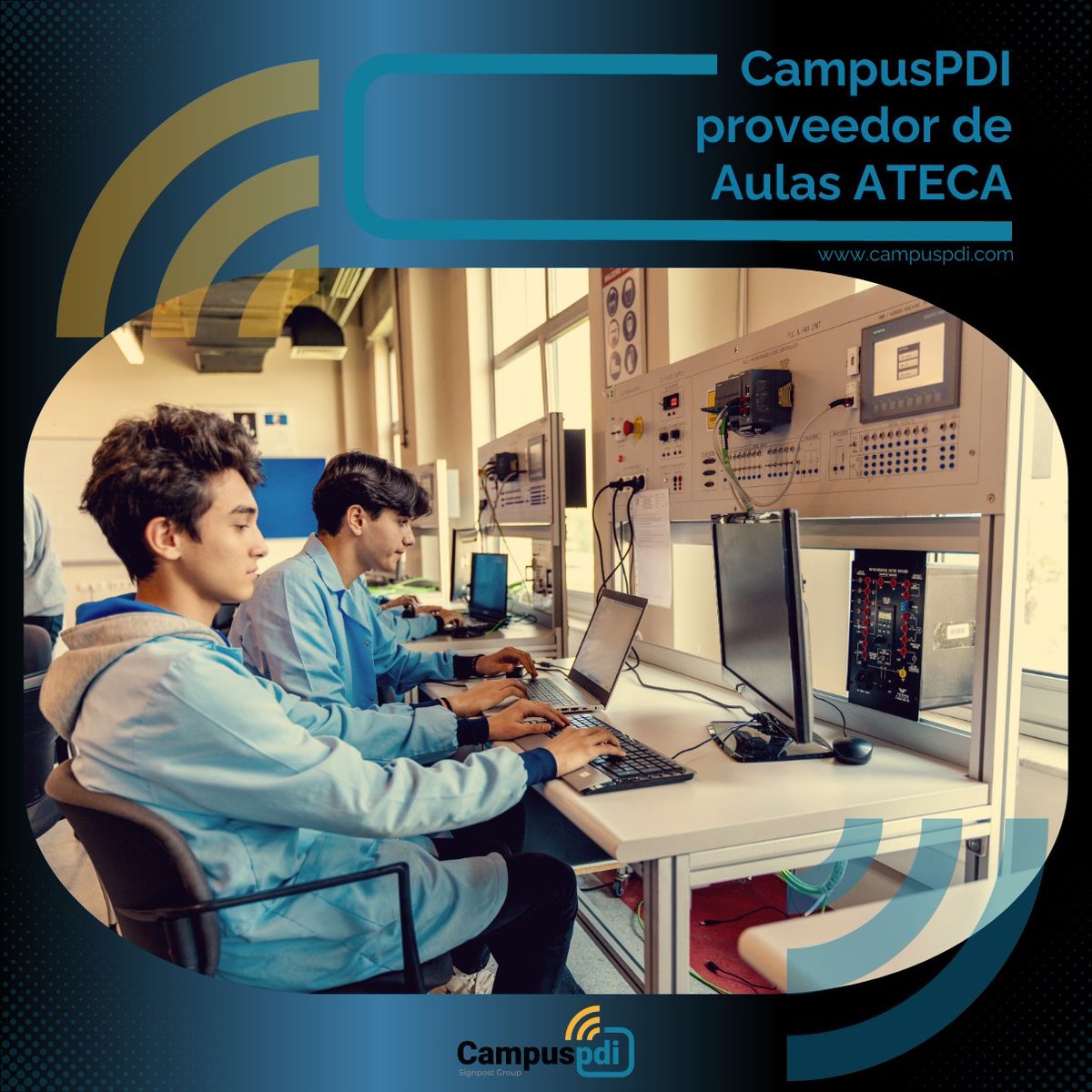 campuspdi's tweet photo. 📣 ¿Sabías que en #CampusPDI hemos desarrollado diferentes kits con el objetivo de facilitar a los centros de #formaciónprofesional el salto a #AulaATECA ⁉️ Infórmate aquí y consúltanos ℹ️ https://t.co/NsvRfssavs ⬅️ #educación #institutos #academias #centrosfp #AulaTecnología https://t.co/zoiC1gAspX