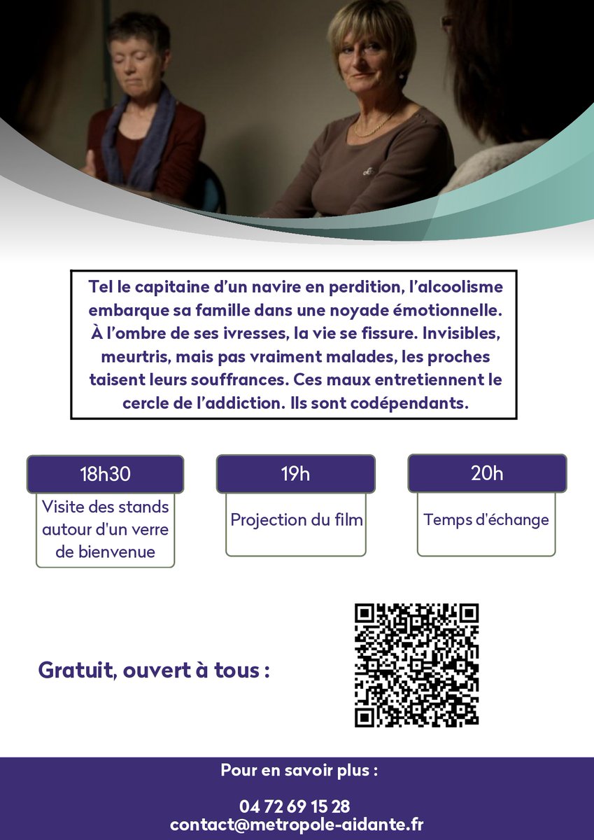 Amandine Barioz (@amandinebarioz) on Twitter photo Dans le cadre des #SISM Semaines d’Information en Santé Mentale, nous <a href="/Mairie3Lyon/">Mairie du 3e Lyon</a> organisons 1 "ciné-débat" jeudi 17/10 18h30, autour du doc “Un bateau ivre” avec la Métropole aidante, <a href="/PauseBrindille/">La pause Brindille</a>, centre d’addictologie Roanne...
Sur inscription ⬇️
urls.fr/tRkMVg Dans le cadre des #SISM Semaines d’Information en Santé Mentale, nous <a href="/Mairie3Lyon/">Mairie du 3e Lyon</a> organisons 1 "ciné-débat" jeudi 17/10 18h30, autour du doc “Un bateau ivre” avec la Métropole aidante, <a href="/PauseBrindille/">La pause Brindille</a>, centre d’addictologie Roanne...
Sur inscription ⬇️
urls.fr/tRkMVg