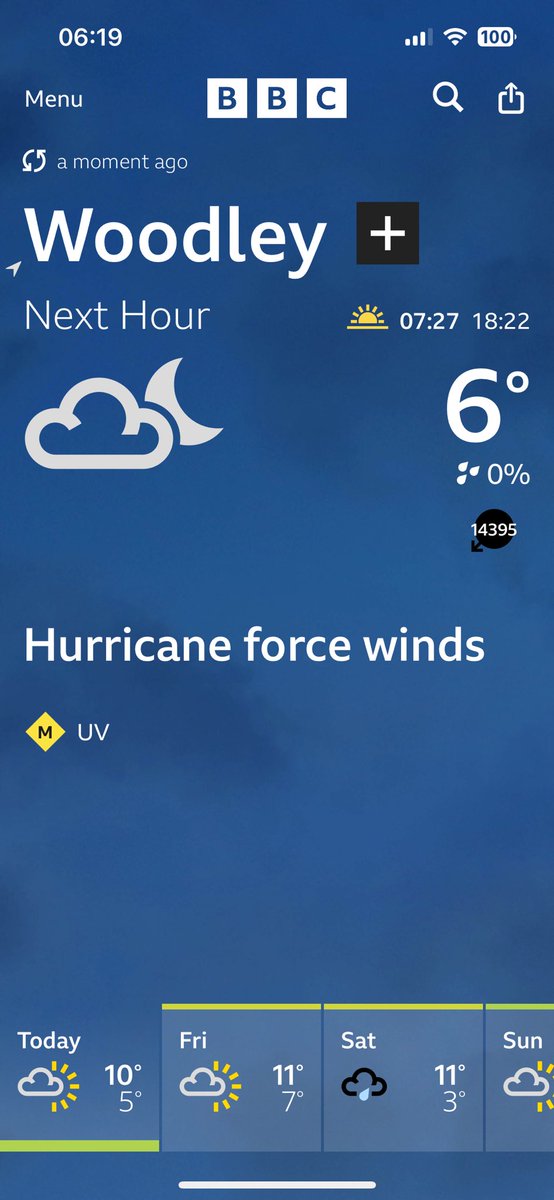 LouiseWraith's tweet photo. Well according to the BBC is going to be a tad windy in Stockport today 💨🌬️ https://t.co/mSq6T3WuvO