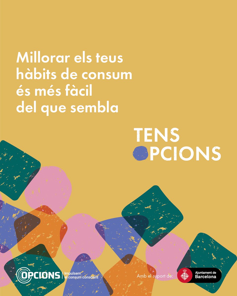opcions's tweet photo. 🔵Que no se't faci una muntanya! #TensOpcions

Suma't al repte "Un mes, un canvi" i rebràs un correu amb una recomanació mensual perquè puguis anar millorant els teus hàbits

Consumir de manera més responsable és possible, i es pot fer de mica en mica👉 https://t.co/ZNQrkNfyTG https://t.co/tavOhTDBOd