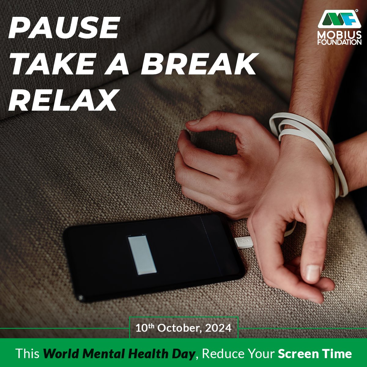 themobiusfound's tweet photo. From education to entertainment to social interaction, all domains of life are determined by the use of screens. If we are mindful about our usage of technology and screen time, we can use it to support our mental health rather than harm it.

#MobiusFoundation #WorldMentalHealthDay #MentalHealth #Technology #ReduceScreenTime