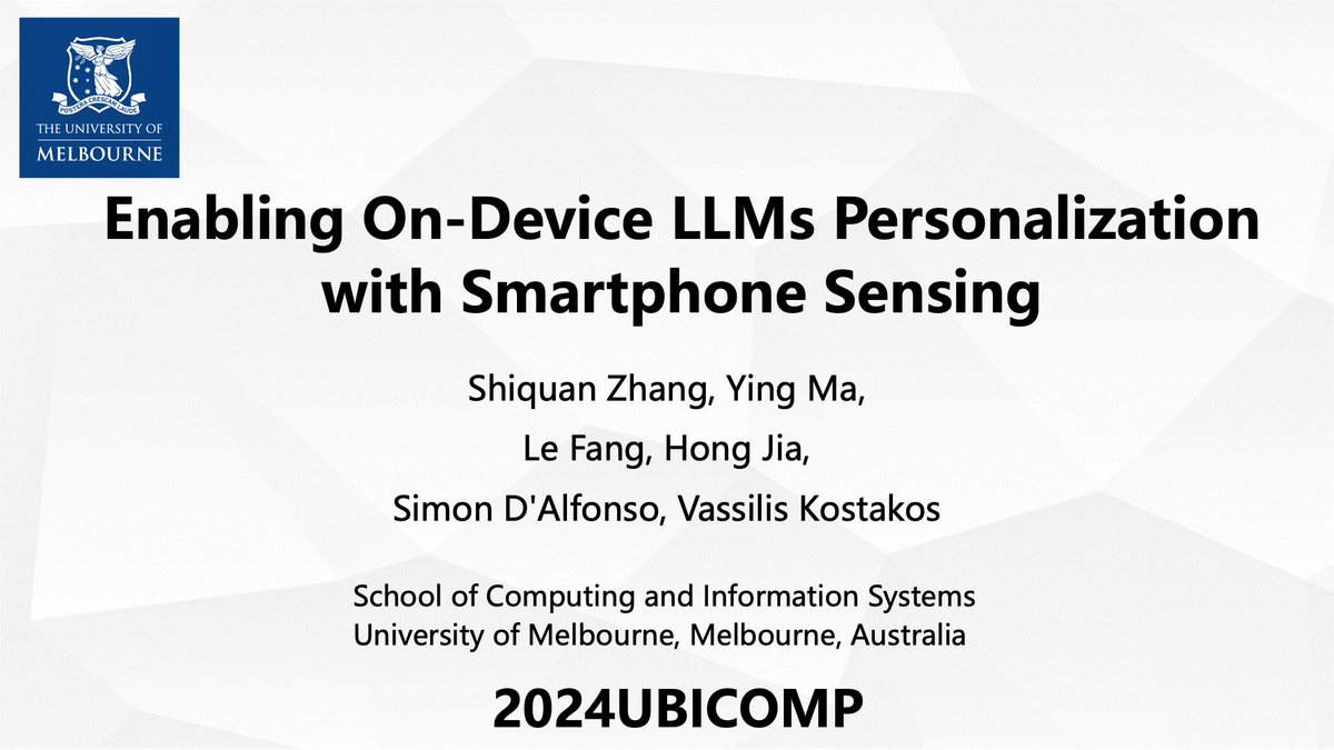 Ying_Ma_HCI's tweet image. I had a fantastic experience at the @ubicomp 2024 Conference, where I served as a Student Volunteer, showcased a demo, and presented my poster during the lab tour. It was wonderful to meet new friends and reconnect with old ones! Check out our demo here: youtube.com/watch?v=oI69Aa…