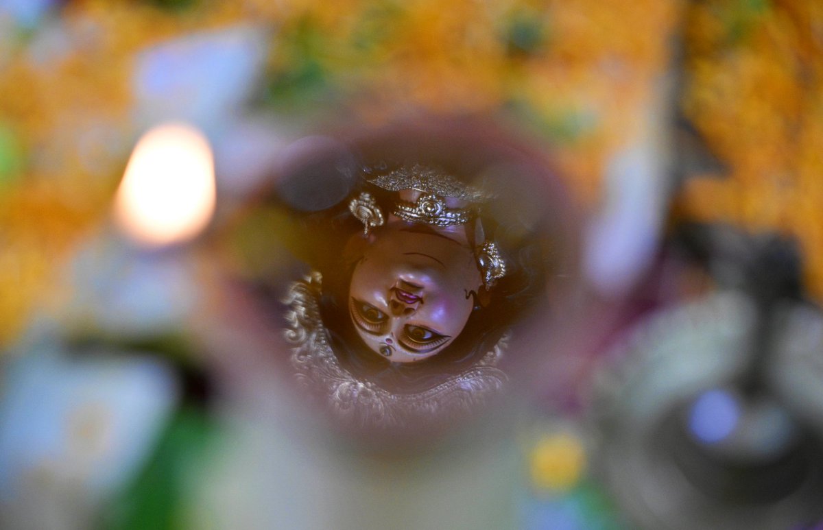 #refection #DurgaPuja2024 #festival #earthenlamp #oil @guwahati