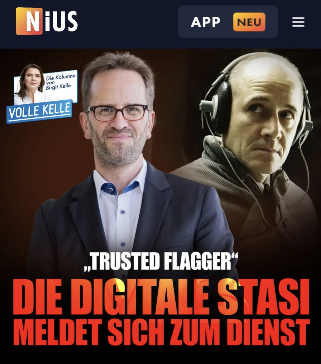 Niemand hat die Absicht, eine Zensur zu errichten. Menschen wie Klaus Müller, die für die heiligsten Grundrechte offenkundig nur Spott übrig haben, haben in politischer Verantwortung nichts verloren. 
nius.de/kommentar/trus…