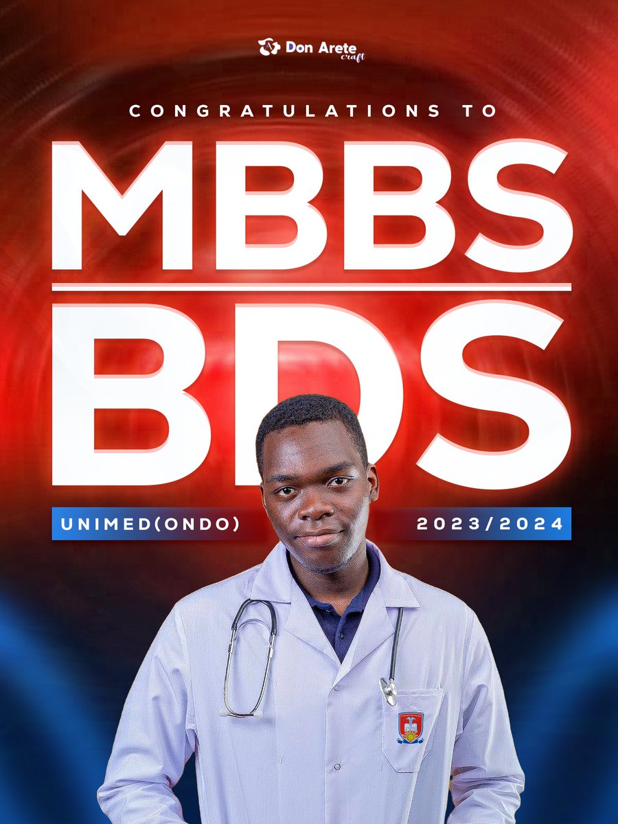 zumarhh's tweet image. Day 15/98✅: Honoring Our New Doctors 👩‍⚕️👨‍⚕️
For my challenge today, I decided to design a flier to congratulate and celebrate the newly inducted doctors in UNIMED, Ondo. 
Congratulations MBBS/BDS -2023/2024
 
#Unimed #Induction #MBBS #BDS #graphicsflier #98dayschallenge