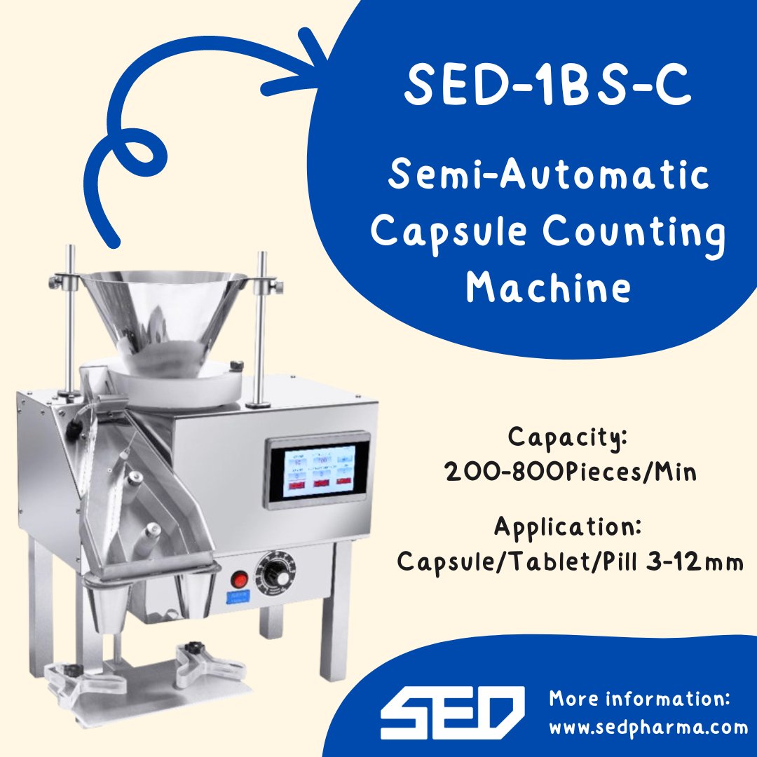 SedPharma's tweet image. Introducing to you our state-of-the-art Laboratory Intelligent Tablet Counter, designed for precision and efficiency. 
Contact us today to learn more :sedpharma.com
#sedpharma #IntelligentTechnology #PrecisionCounting #TabletCounter #pillcounter #capsulecountingmachine