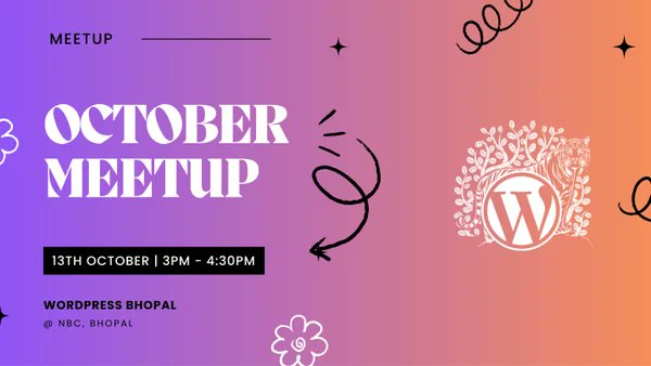 wcbhopal's tweet image. We&apos;re hosting the next #WordPressBhopal meetup! Whether you’re new to WordPress or an expert, all are welcome. Join us for networking and learning.

🗓 Sunday, Oct 13, 3:00 - 4:30 PM
📍 NBC, Bittan Market, Bhopal

No fees—just come ready to connect! 💻☕ 
#WordPressCommunity